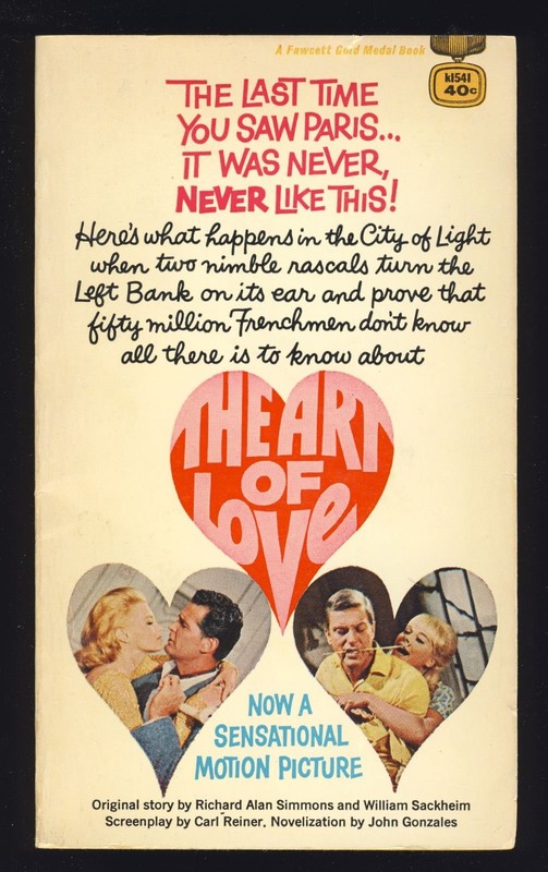 1965 The Art of Love Movie Tie-In Movies Hollywood James Garner Dick Van Dyke