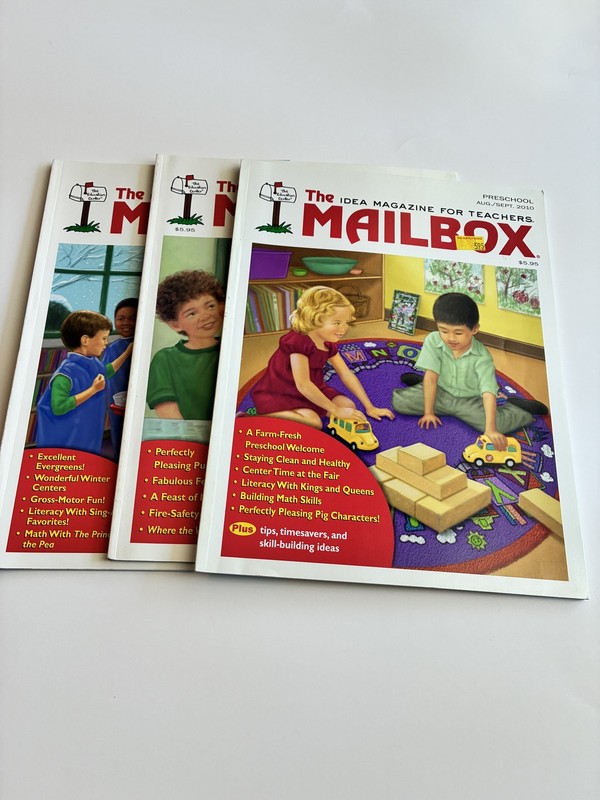 The Mailbox Magazine for Teachers Preschool 2010 Lot of 3 Aug/Sept, Oct/Nov