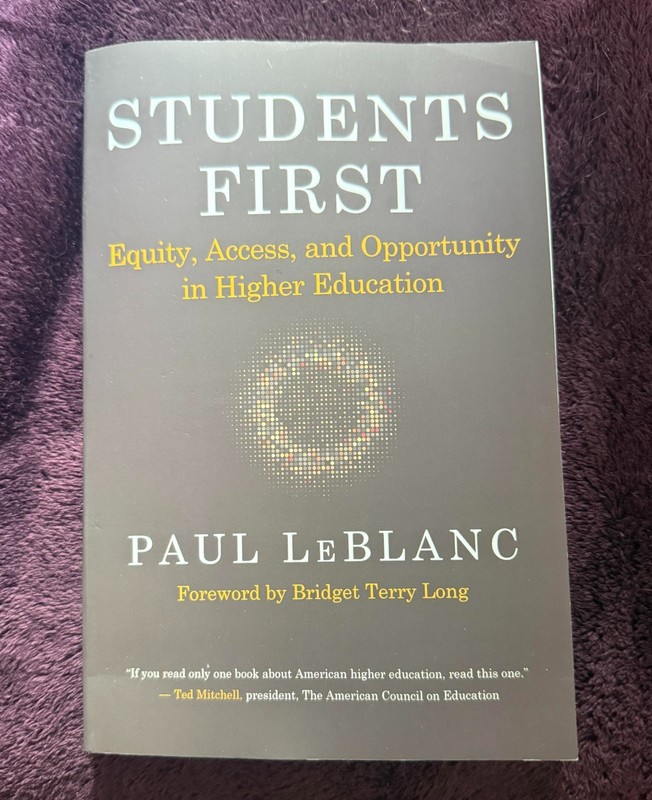 Students First by Paul LeBlanc – New academic/higher ed text