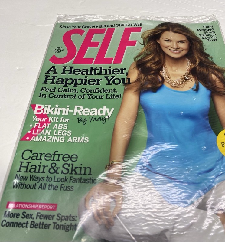 Self Magazine April 2010 - Ellen Pompeo Cover New Sealed Free Fast Shipping. gallery