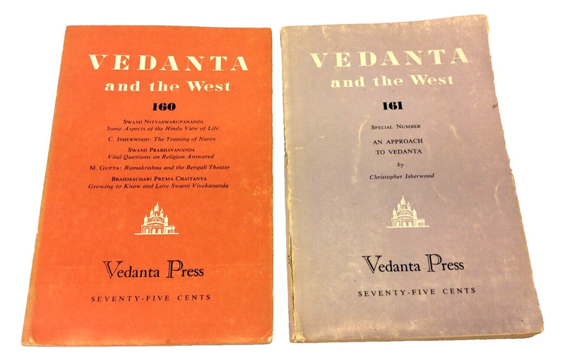 Two 1963 Vedanta and the West 160 161 Press USA Books Booklets
