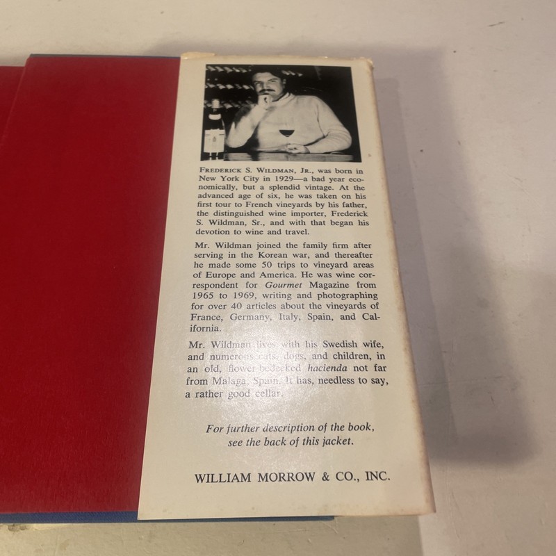 A WINE TOUR OF FRANCE :Convivial Wine & Travel Guide, Wildman Jr, 1972 HC&DJ VGC gallery