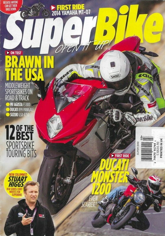 Super Bike Motorcycle Magazine MV Agusta Ducati Suzuki Yamaha Stuart Higgs 2014