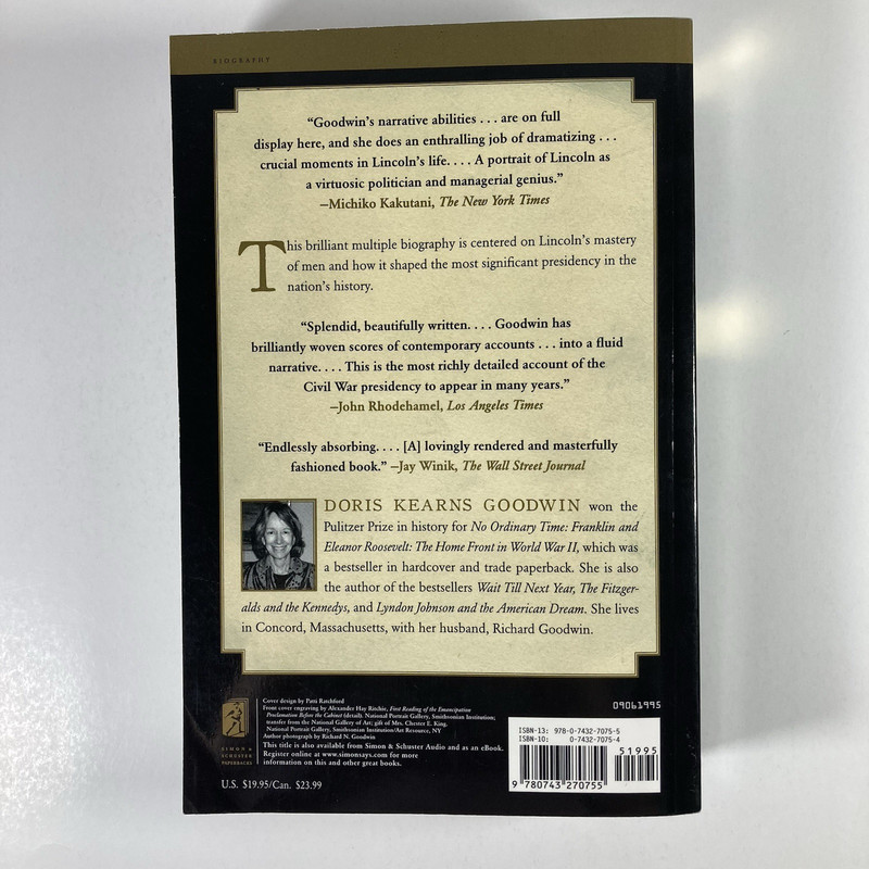Team of Rivals: The Political Genius of Abraham Lincoln - Paperback Book gallery