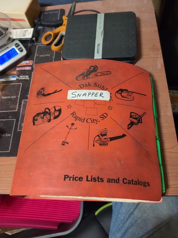 Stihl Parts & Prices Catalog Hardware Binder, Rapid City SD; Acc ~1992