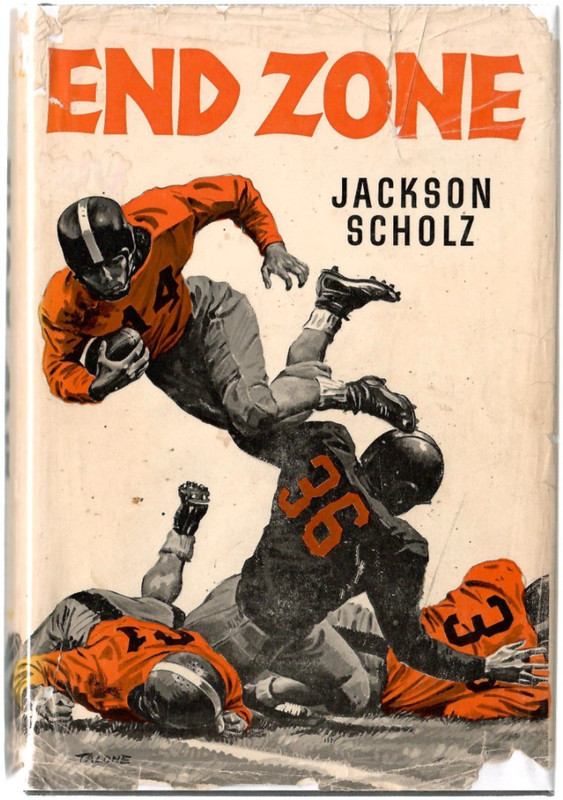 END ZONE by Jackson Scholz William Morrow Co 1ST ED 1954 dj