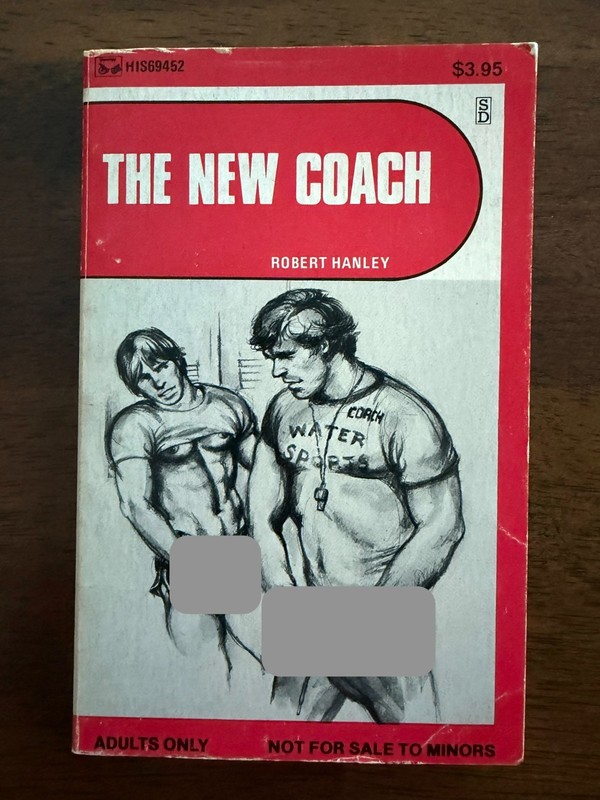 THE NEW COACH by Robert Hanley HIS69452 Gay Pulp Paperback 1982 VG see pics