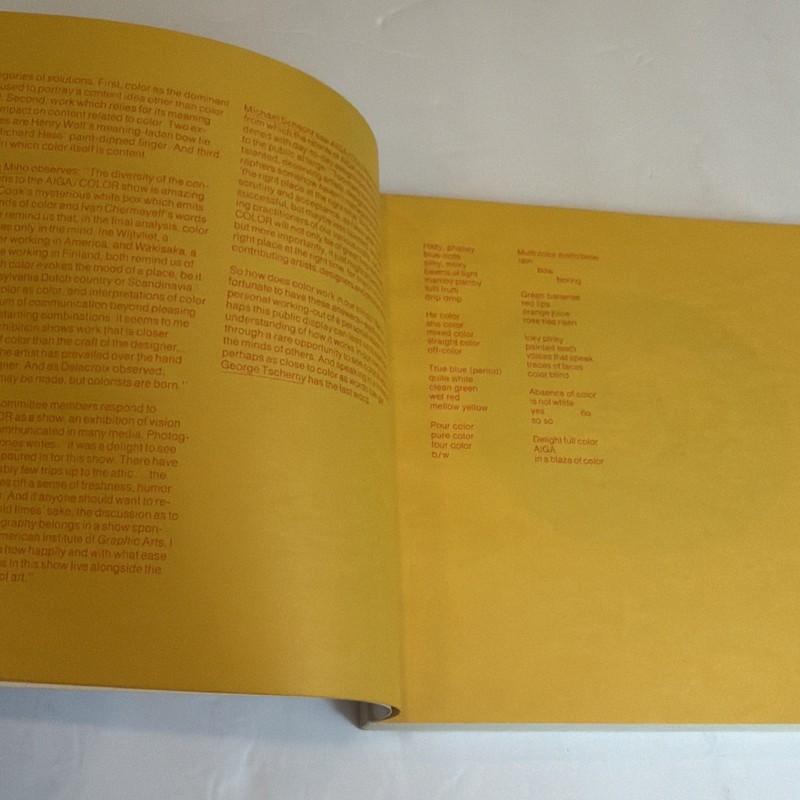American Institute of Graphic Arts Color Exhibition Book Various Artists 1974 gallery