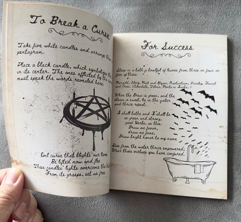 Old Handwritten Witchcraft Spell book – Grimoire for Wicca & Magick Witch Wiccan gallery