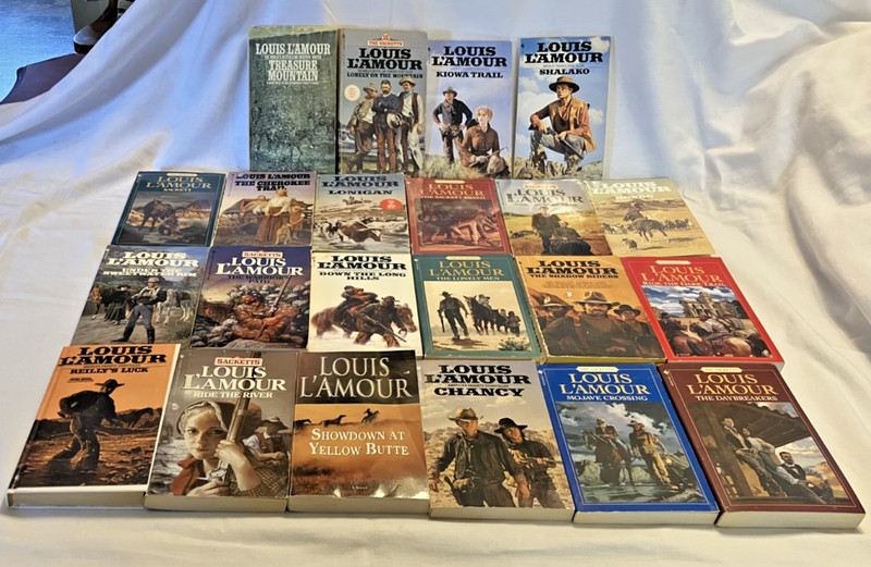 Louis Lamour Vintage Lot of 22 Paperback Books