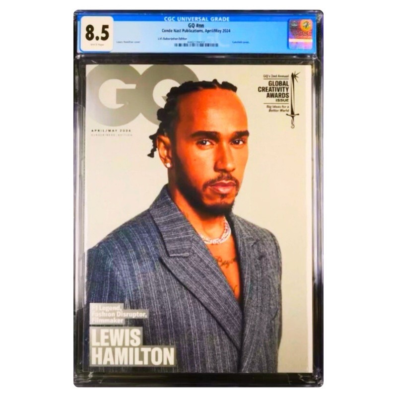 LEWIS HAMILTON 2024 CGC 8.5 Graded Magazine GQ UK Edition – Formula 1 F1 💎