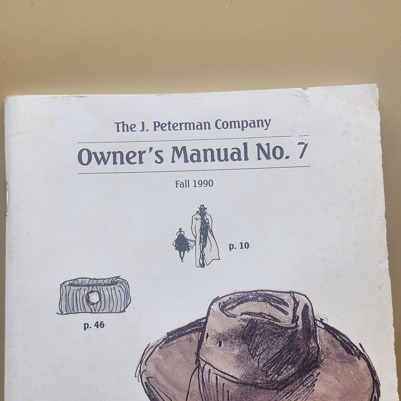 Very RARE #7 (yes, #7!) Vintage 1990 J Peterman Owner's Manual Catalogue gallery