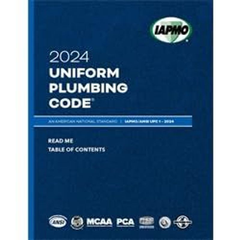 2024 Uniform Plumbing Code Soft Cover w/Tabs IAPMO/ANSI UPC 1 Paperback –…