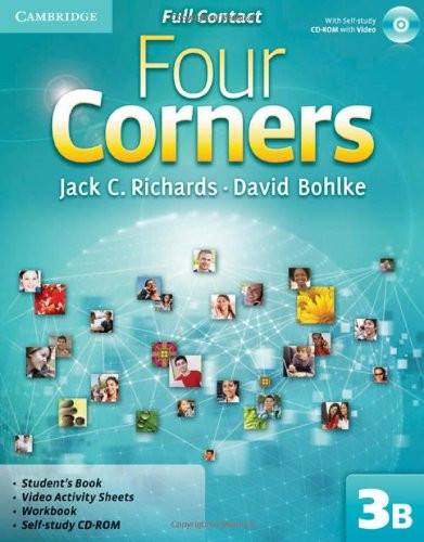 Four Corners Level 3 Full Contact B with Self-study CD-ROM By Ri