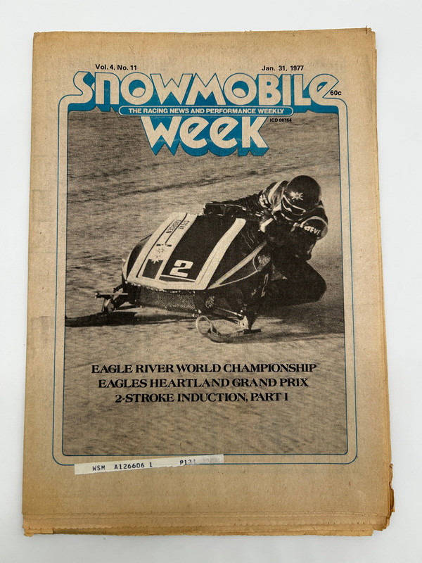 SNOWMOBILE WEEK Racing Magazine Newspaper Publication January 31, 1977 VINTAGE