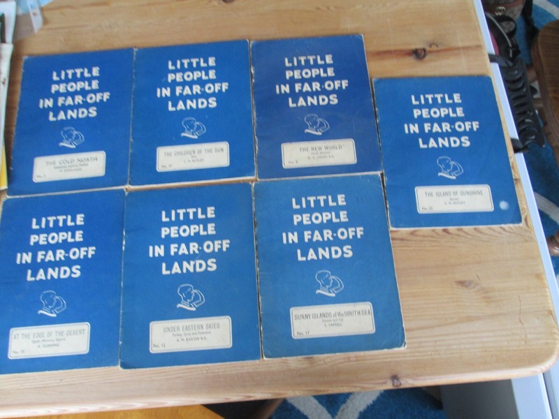 7 books – Little People in Far-off Lands, No 3, 8, 10, 12, 17, 25, 27