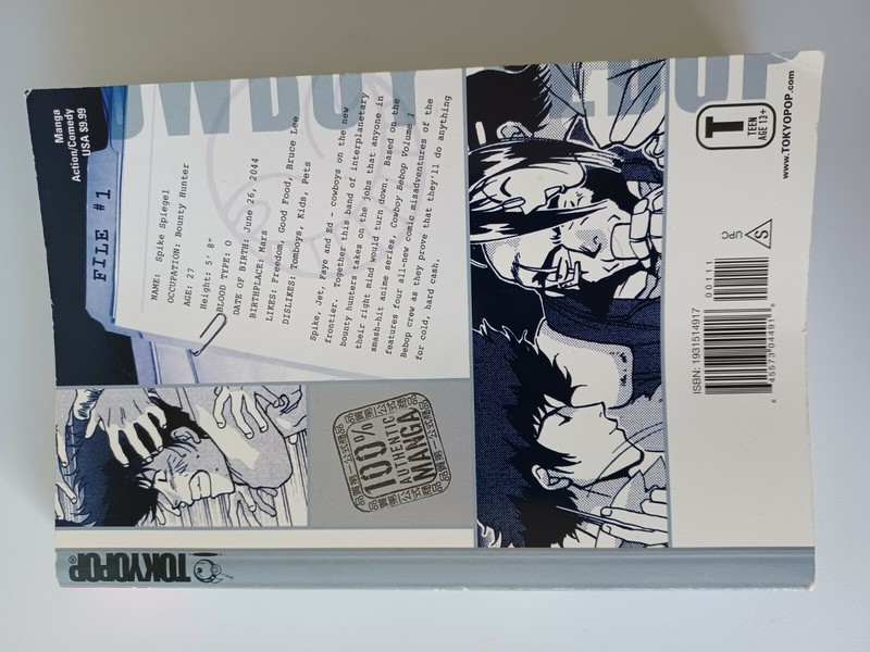 Cowboy Bepop - Vol. 1 ( 2002, English , Manga) Rare OOP Graphic Novel gallery