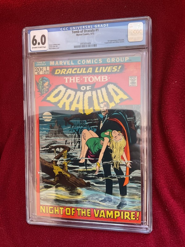 Tomb Of Dracula #1, 1972, First App Dracula in Marvel CGC 6.0