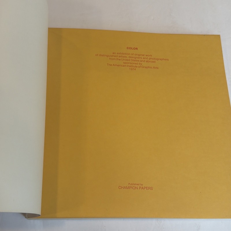 American Institute of Graphic Arts Color Exhibition Book Various Artists 1974 gallery