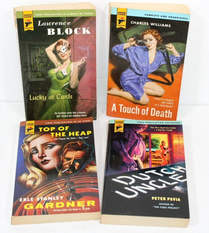 4 Hard Case Crime books – Lawrence Block Peter Pavia Charles Williams Gardner