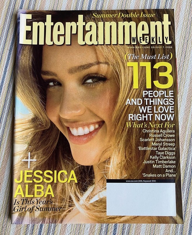 Entertainment Weekly #884-885 Jessica Alba Summer Double Issue Jun Jul 2006