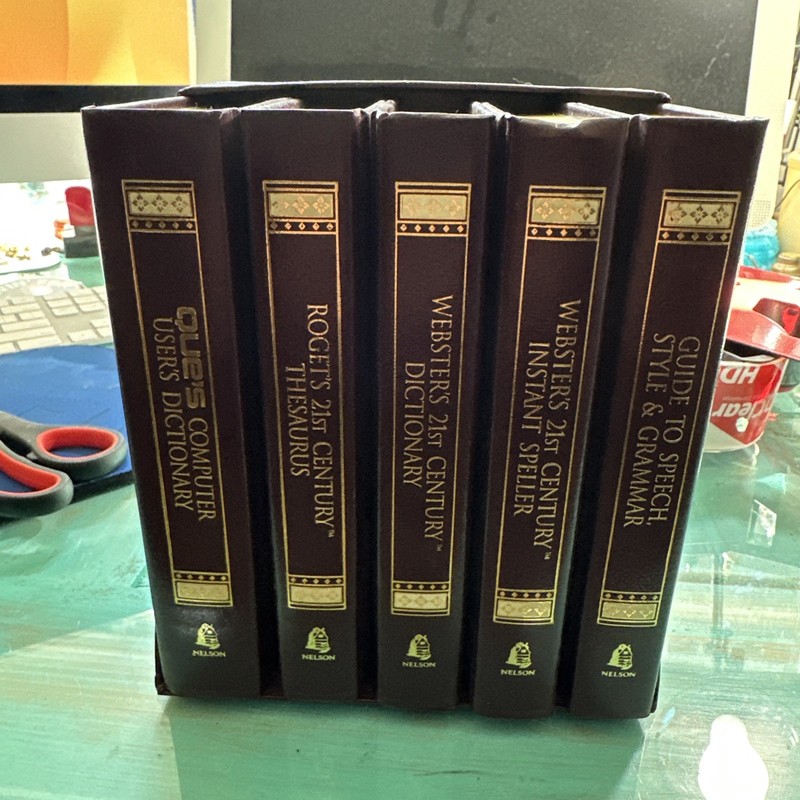 Nelson 21st Century Webster’s Roget’s Desk Reference Set of 5 Hard Cover