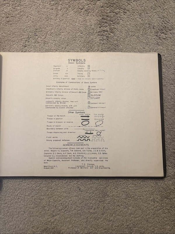 1948 Civil War Atlas to Accompany Steele's American Campaigns ATLAS ONLY gallery