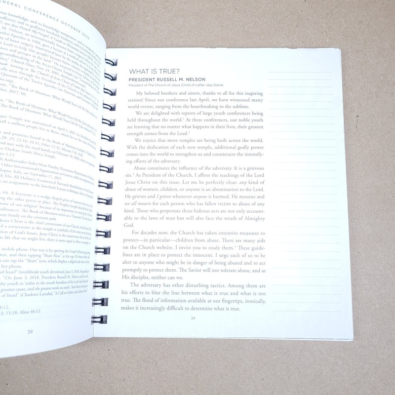 General Conference Addresses Journal Edition October 2022 LDS Deseret Book gallery