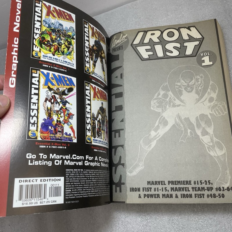 Marvel Essential IRON FIST Volume 1 Marvel TPB Paperback 2004 Comic Book Excelle gallery