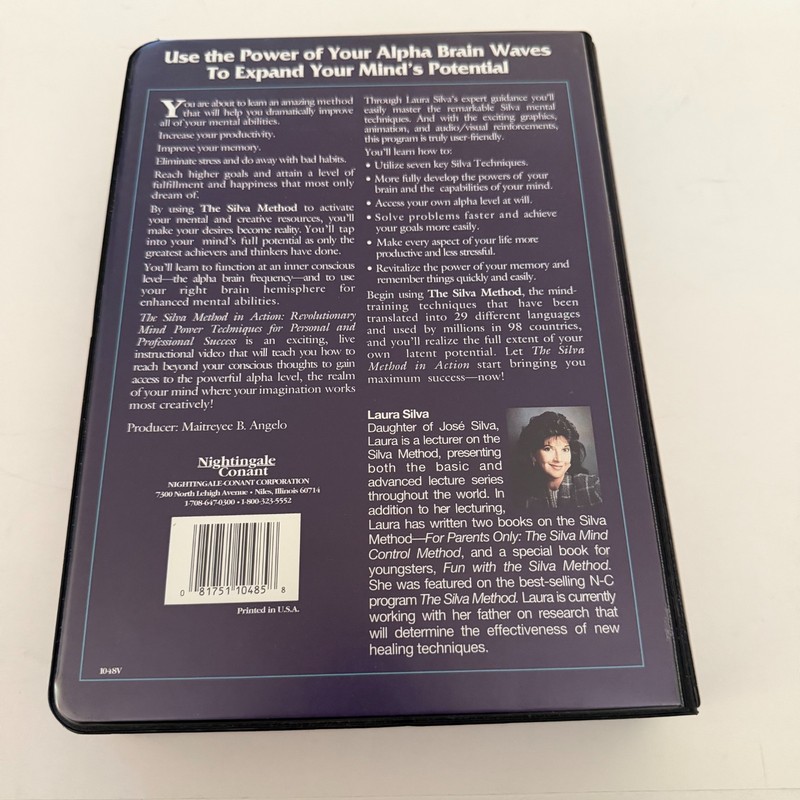 The Silva Method in Action Box Set VHS Tape & Cassette Laura Silva Mind Power gallery