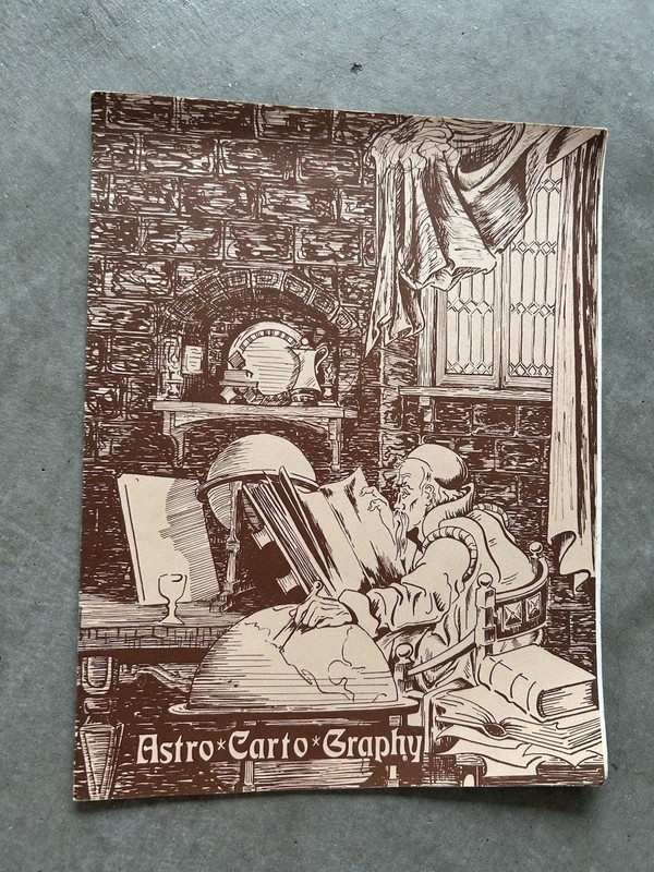 1976 Astro Carto Graphy Book by Michael S. Moore