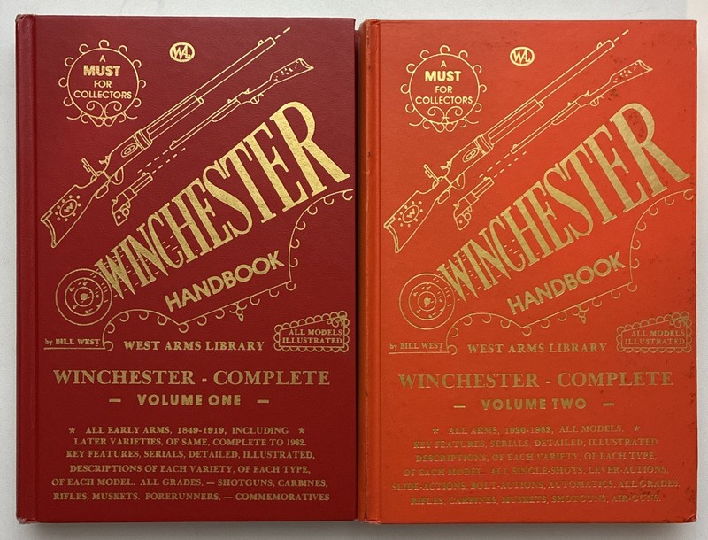 Winchester Handbook by Bill West 3rd Edition 1981 Volumes 1 & 2 Hardcovers Good