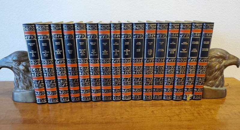 Lost Civilizations Complete 16 Volumes Set FERNI Publishing 1978 Leather NF
