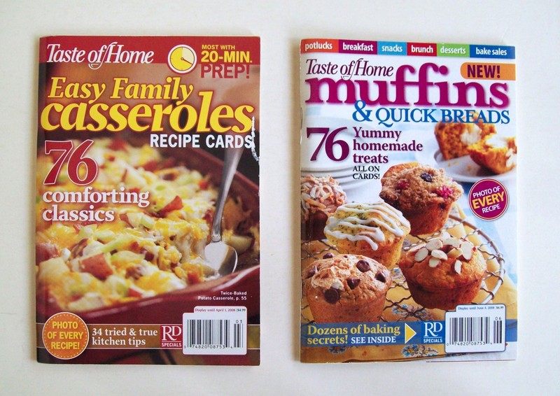 10 Taste of Home Cookbooks Recipe Cards Booklets 2008 w/10th Anniversary Edition gallery