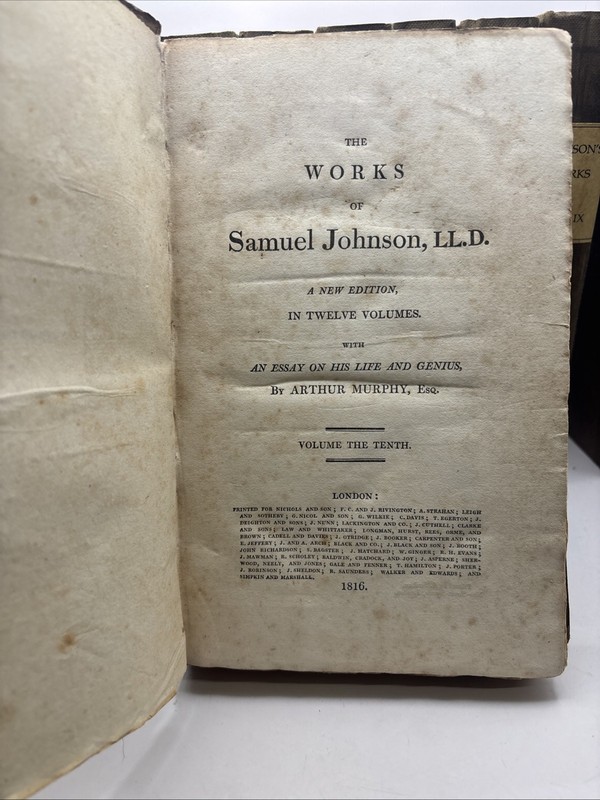 The Works Of Samuel Johnson Complete Set Of 12 Twelve Volumes (1816) Hardback gallery