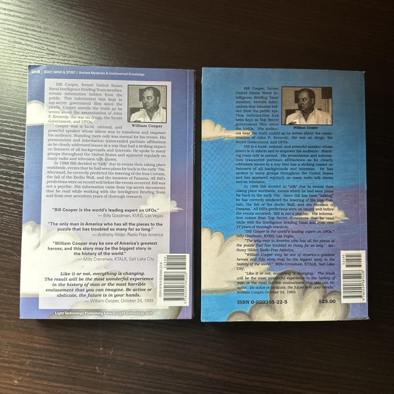 Behold a Pale Horse Milton William Cooper UNREVISED 1991 & Revised 2020 Bundle gallery
