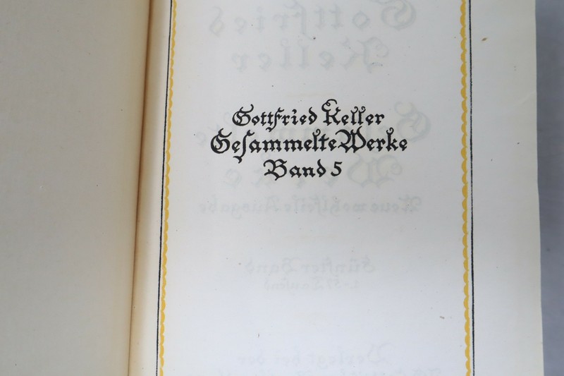 Collected Works of Gottfried Keller Vol. 2, 4, & 5 in German - HC gallery