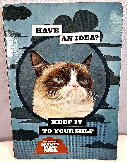 Grumpy Cat Journal w/Stickers 192 Pages Pre Owned Unused gallery
