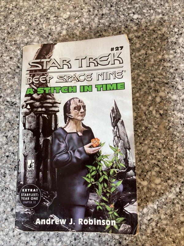 RARE ~ A Stitch in Time Star Trek: Deep Space Nine #27 Novel Andrew J. Robinson