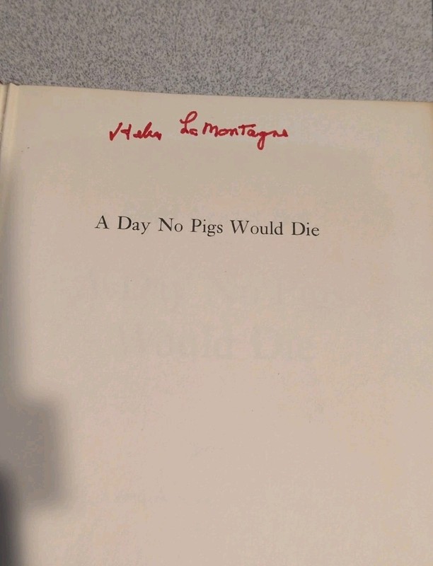 A Day No Pigs Would Die Robert Newton Peck 1972 1st ed HC,DJ Knopf Accep. Cond. gallery