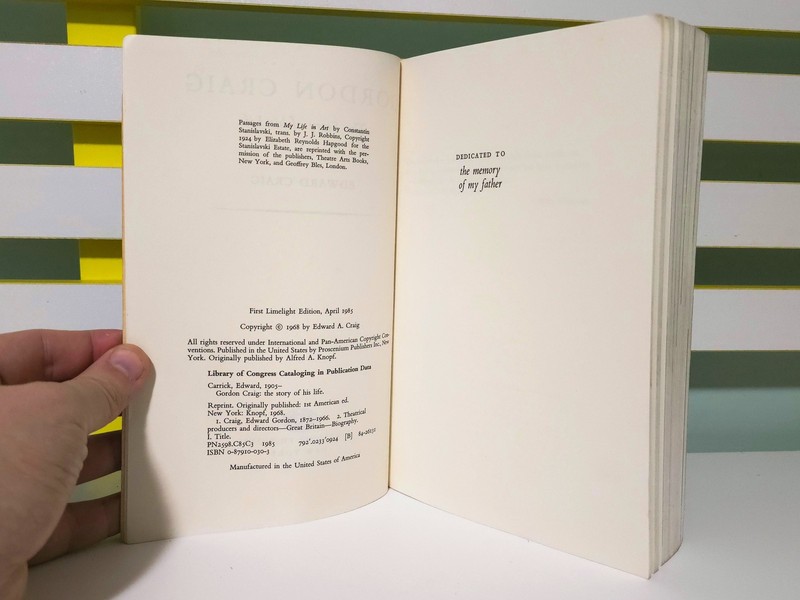 Gordon Craig: The Story of His Life! 1985 Book by Edward Craig gallery