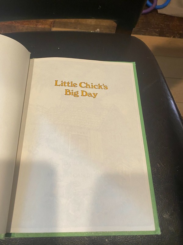 Little Chick's Big Day. by Mary DeBall Kwitz. first edition 1981 Hardcover. gallery