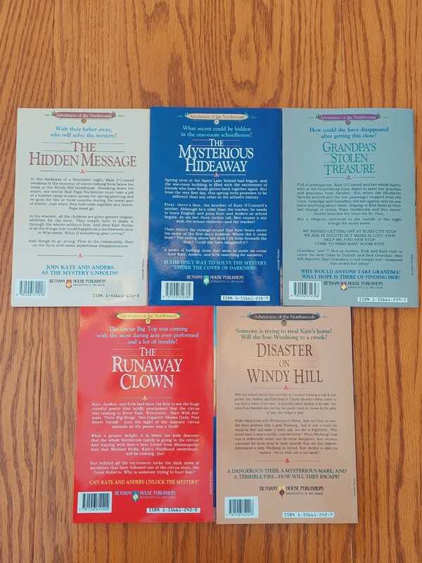 LOT of 5 Adventures of the Northwoods Series, 2, 6, 7, 8, 10 by Lois W Johnson gallery