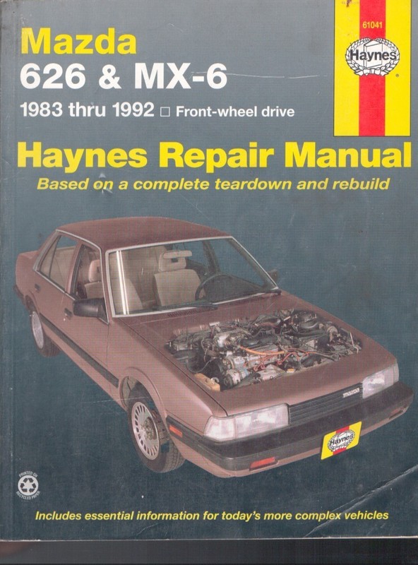 Haynes Mazda 626 & MX-6 1983-1992 FWD Repair Manual 61041 MN2273