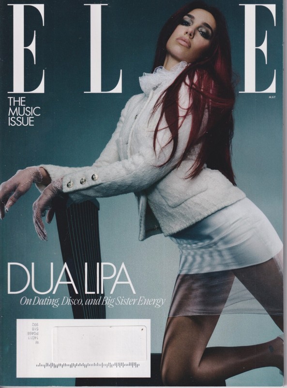 Elle May 2024 Dua Lipa The Music Issue (Magazine: Fashion, Life Style)