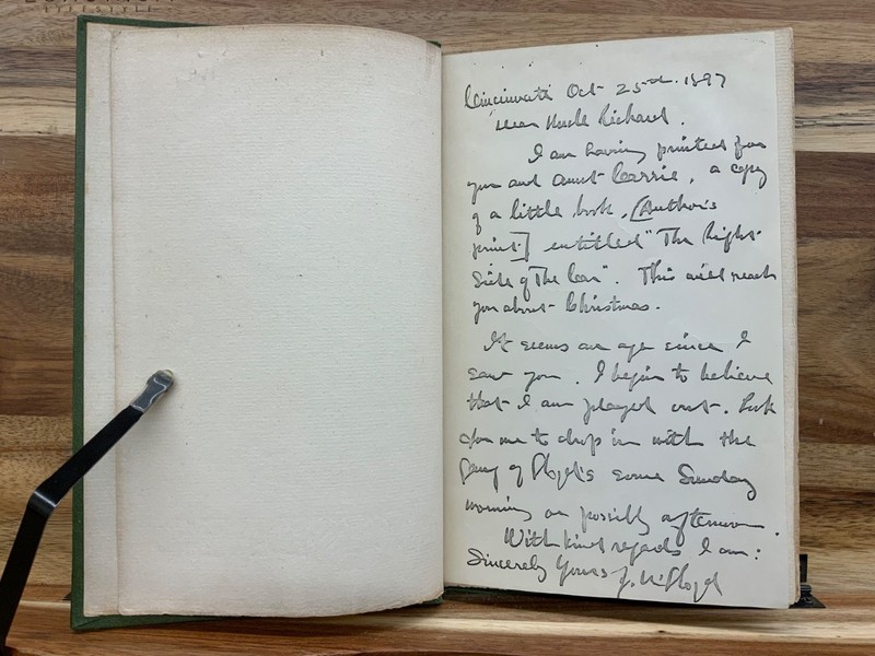 1897 Right Side of the Car SIGNED John Uri Lloyd + Signed Binding T. B. Hapgood gallery