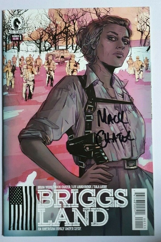 BRIGGS LAND #1 (NM) SIGNED BY ARTIST MACK CHATER OPTIONED FOR TV DARK HORSE