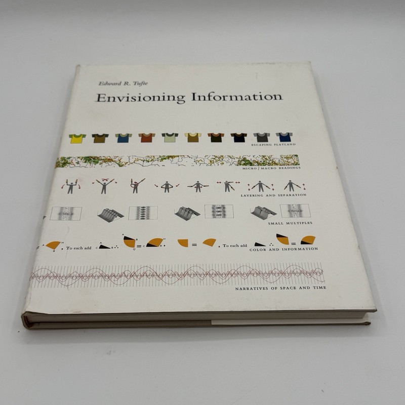 Envisioning Information by Edward R. Tufte Book w/ Dust Jacket