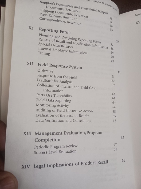 The Product Recall Planning Guide American Society for Quality & Asq Product, HB gallery