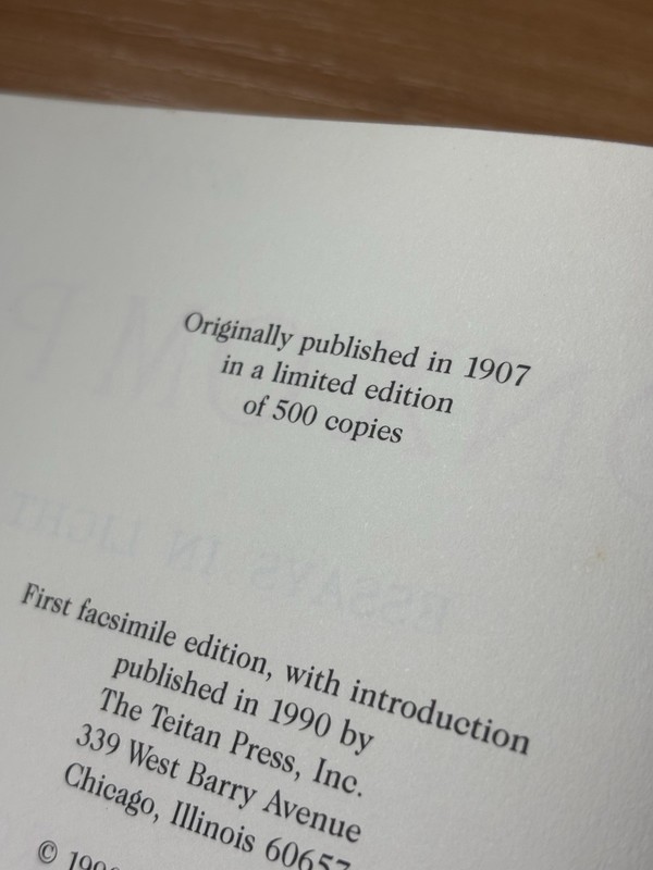 Aleister Crowley; 'Konx Om Pax', 1990 Teitan Press Occult RARE, /500 Copies gallery
